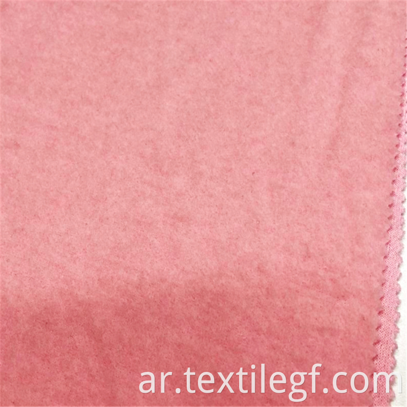 Hoodie Pink Terry Brush Fabric (4)